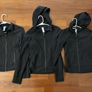 Ivivva yoga jackets - two jackets, sz 10, one hood one no hood. 35 for both